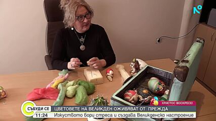 Александрина: Бягство от цифрите с вълнено изкуство
