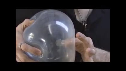 трик с монета и балон