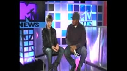 Justin Bieber rapping Won t Stop on Mtv News