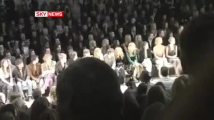 Kristen Stewart on Burberry Catwalk Show
