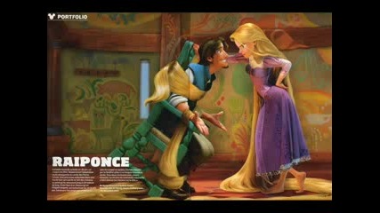 Official Image of Disneys Tangled Rapunzel and Flynn 