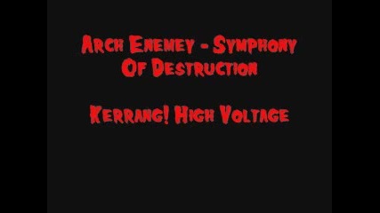 Symphony Of Destruction - Arch Enemy (megadeth Cover)