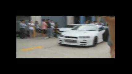 Nissan Skyline (r34) Launch Control_xvid