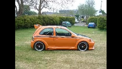 well modified corsa and mitsubishi fto show cars 