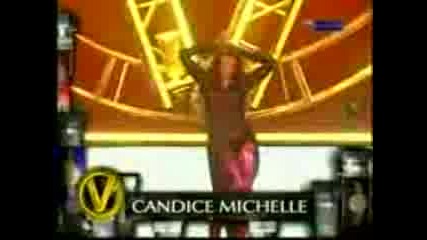 WWE Womens Champion Candice Vs Melina Part 1