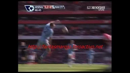 Арсенал - Манчестър Сити 2:0 Втори Гол На Адебайор