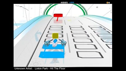 Audio surf pc gameplay - Linkin Park Hit The Floor