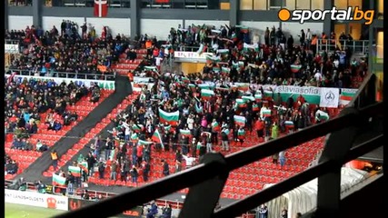 Радост след гола на България / Дания - България 1:1 (26.03.2013)
