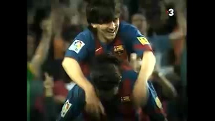 Първият гол на Messi с фланелката на Барселона