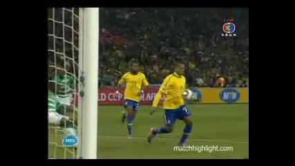 Бразилия 2 : 0 Кот д’ивоар World Cup 2010 