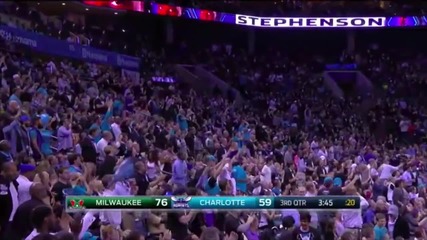 Lance Stephenson Posterizes Larry Sanders