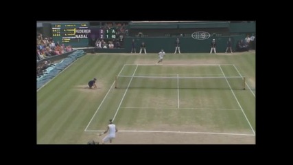 Roger Feder vs Rafael Nadal Wimbledon 2008 highlights