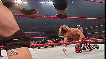 Goldberg, Shawn Michaels & Maven vs. Evolution: Raw, Sept. 1, 2003 (Full Match)