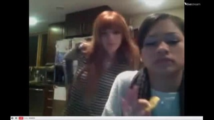 Bella Thorne & Zendaya dancing to ,,blow"