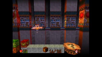 Crash Bandicoot 3 - Level 20 Tomb Wader - Crystal + Box Gem 