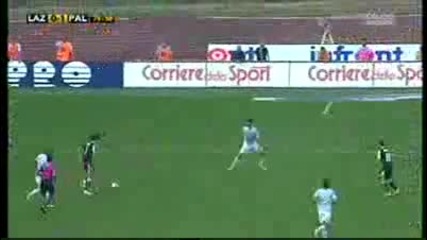 Lazio vs Palermo 1 - 1 Goal Edison Cavani - Serie A 6°giornata 27 - 09 - 09 