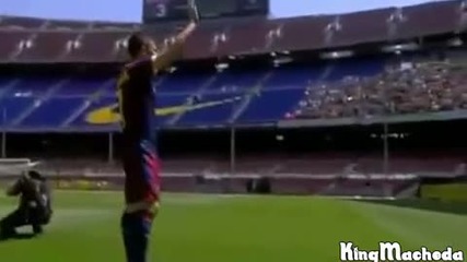 David Villa - Official Presentation In Fc Barcelona