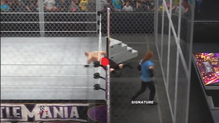 Wwe 2k14_ _american Bad Ass_ Undertaker vs Brock Lesnar - Hell In A Cell