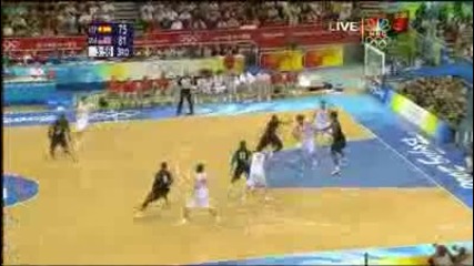 Usa vs Spain beijing 2008 half 2 