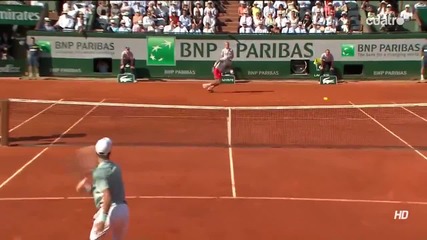 Nadal vs Djokovic - Roland Garros 2013 - Hot Shot [14]