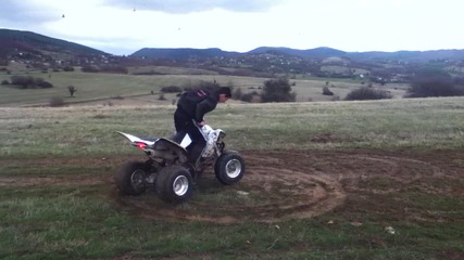 Yamaha Raptor 350cc - drift 2
