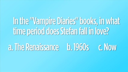 Vampire Trivia With Nina Dobrev 