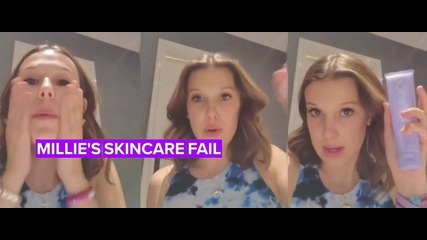 Millie Bobby Brown's 'fake' skincare routine gets ripped to shreds