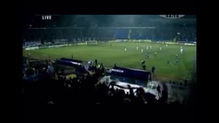 Левски - Марсилия - Христо Йовов фамозен гол!!!