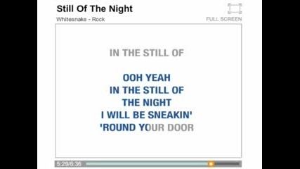 Withesnake - Still Of The Night (karaoke)