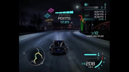 Nfs Carbon - Drift - Starlight Strip - (2 laps) 