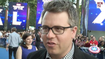 Продуцентът Джеръми Лачам в Лондон на премиерата на филма си Пазители на Галактиката (2014)