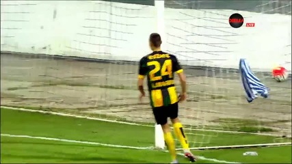Мартин Камбуров с ефектен гол за Локомотив Пловдив срещу Ботев
