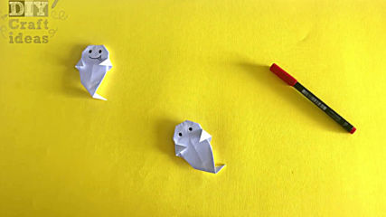 Оригами: духче от хартия | Make Paper Ghost for Halloween