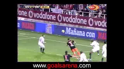 29.01.09 Севиля - Валенсия 2:1 Гол На Карлос Марчена