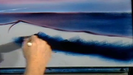 S12 Радостта на живописта с Bob Ross E09 - тропически морски пейзаж ღобучение в рисуване, живописღ