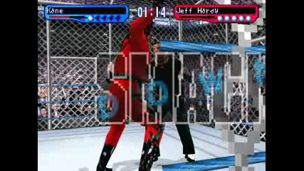 Masked Kane vs jeff Hardy smackdown for ps1 my gameplay
