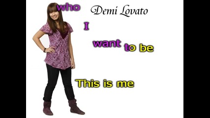 Demi Lovato - This Is Me (karaoke) (acoustic) 