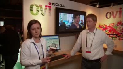 Maria and Jorg talking about Ovi Maps on the device and the web