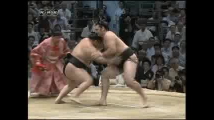 05. Котоошу - Гоеидо / Kotooshu vs Goeido (day5 Nagoya - Basho 2009 July)