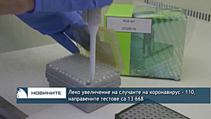 Леко увеличение на случаите на коронавирус - 110, направените тестове са 13 668