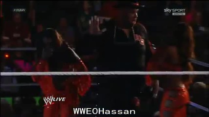 Wwe Raw 30.07.12 Demien Sandow напада Brodus Clay