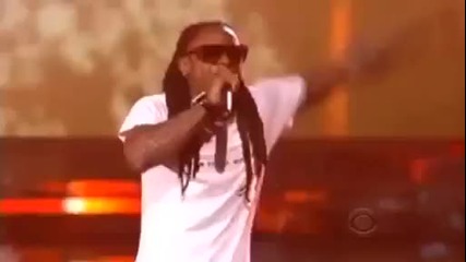Lil Wayne feat Eminem Drake Travis Barker Drop the world Forever Live at Grammy Awards 2010 