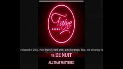 Mischa Daniels vs De Nuit - All That Mattered