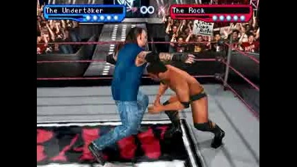The Undertaker vs The rock smackdown for ps1 my gameplay