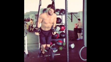 Seth Rollins training in the gym, Workouts