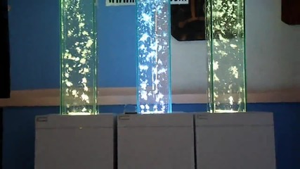 Водни бълбукащи стъклени кули-bubble fall