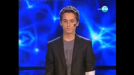 Богомил Бонев Разби всички с изпълнението си ( x Factor 04.10.2011 )