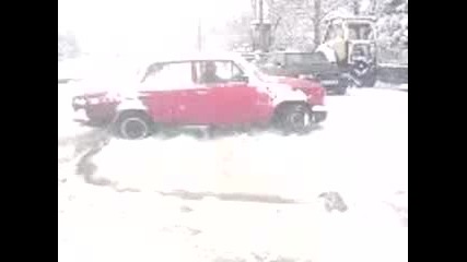 боксуване в сняг