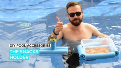 DIY Pool Accessories: The Food and Drinks Holder