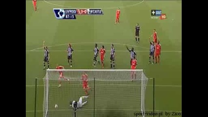 Liverpool 3 - 0 Newcastle United Leiva goal